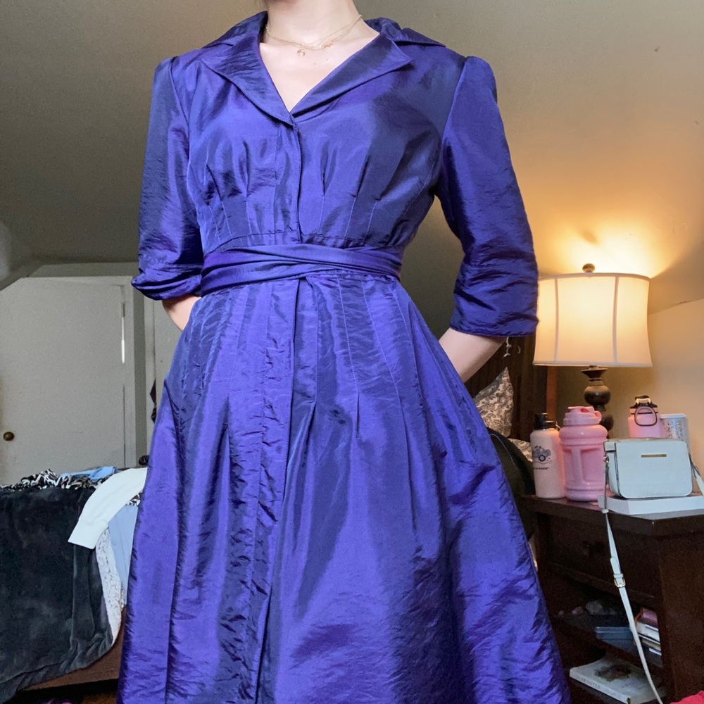 Jones Studio purple dress